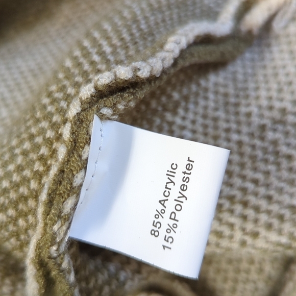 NWOT Miss Sparkling Floral Knit Sweater Tank Dress Green L fall retro hippie - Picture 9 of 10